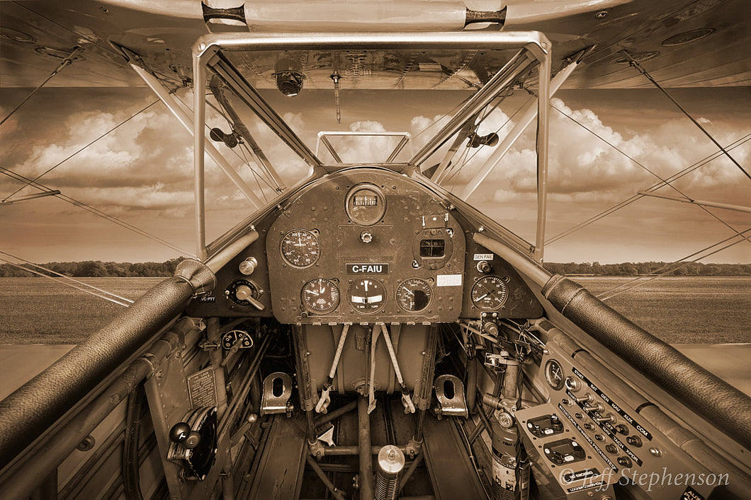 Boeing PT-17 Stearman Instructor Cockpit