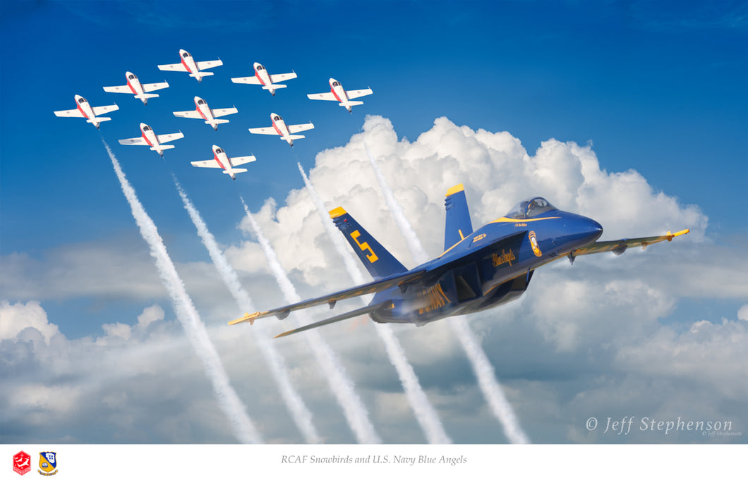 RCAF Snowbirds and U.S. Navy Blue Angels #2
