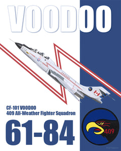 CF-101 Voodoo  409 Squadron - Graphic Art Print