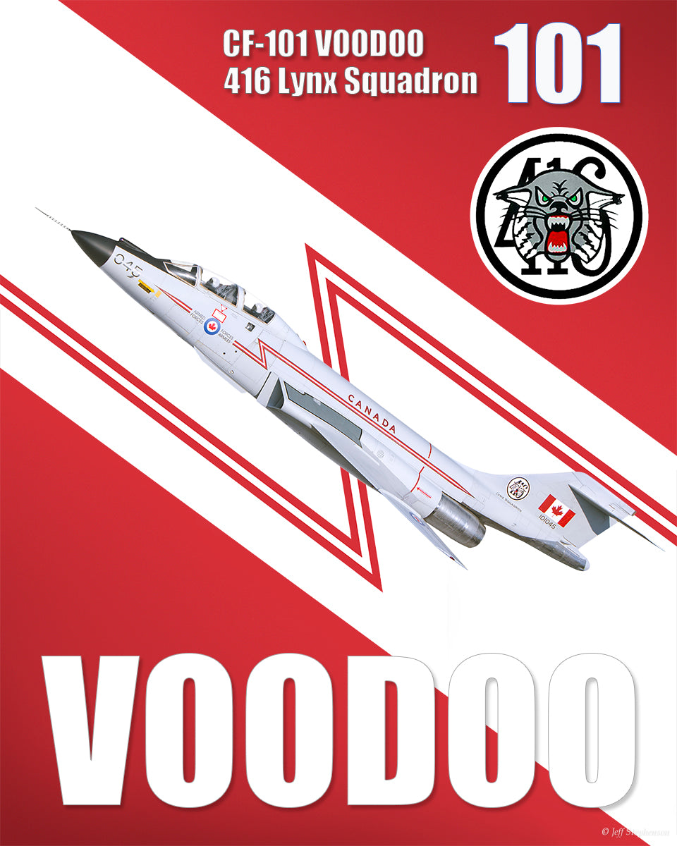 CF-101 Voodoo 416 Squadron - Graphic Art Print