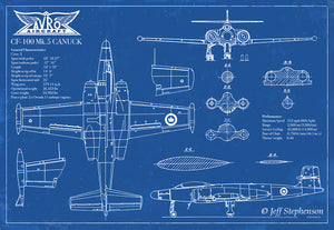 Avro CF-100 Canuck Blueprint