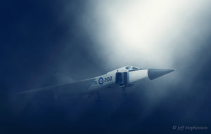 Avro Arrow RL-202 with foggy scene
