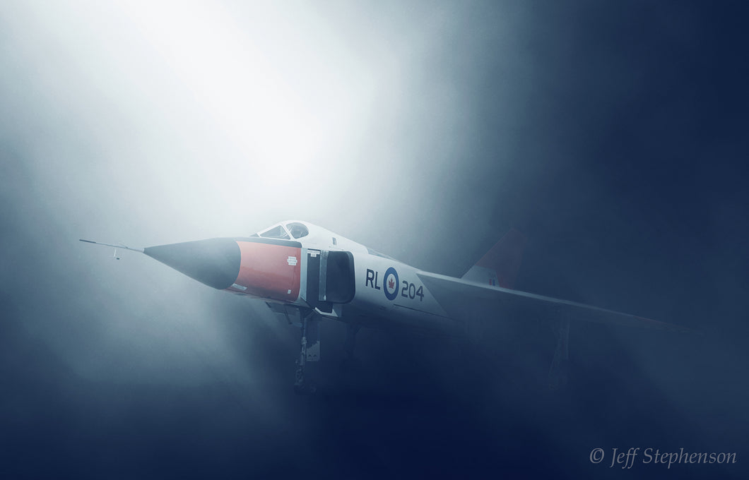 Avro Arrow RL-204 with foggy surrounding