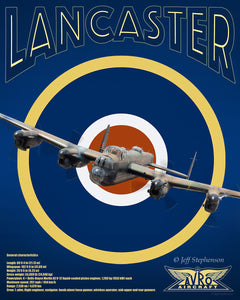 Lancaster Graphic Art Print - Roundel