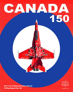 Canada 150 Hornet Graphic Art Print